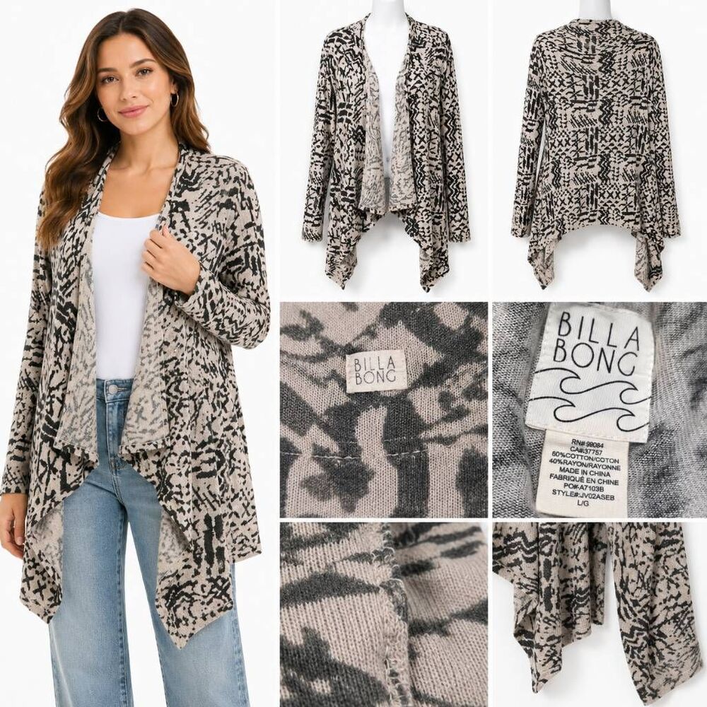 Billabong L Boho Hooded Open Cardigan